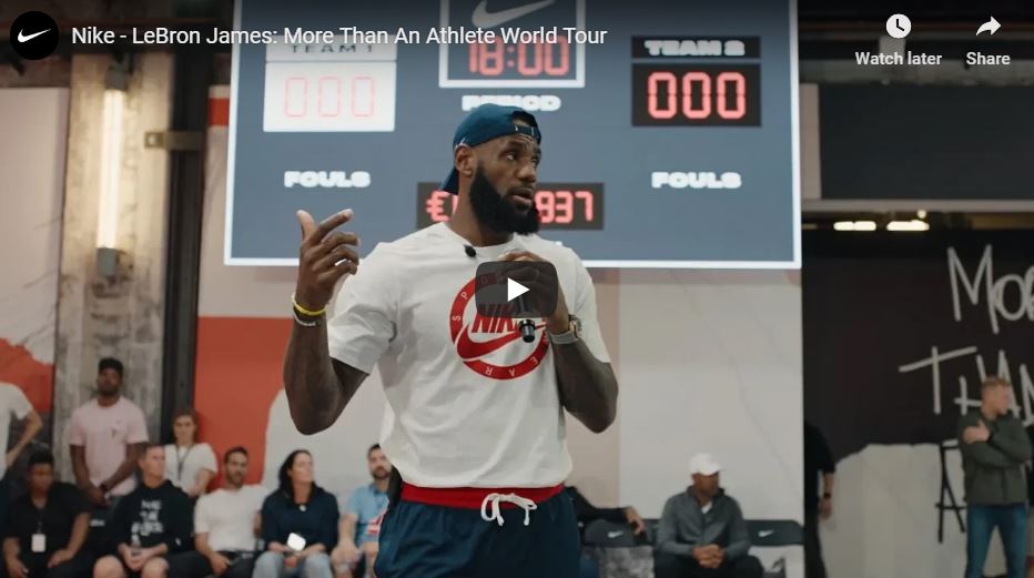 Nike - LeBron James: More Than An Athlete World Tour (Inspiration)