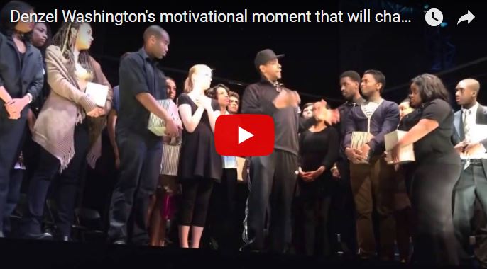 Denzel Washington's motivational moment that will change your life