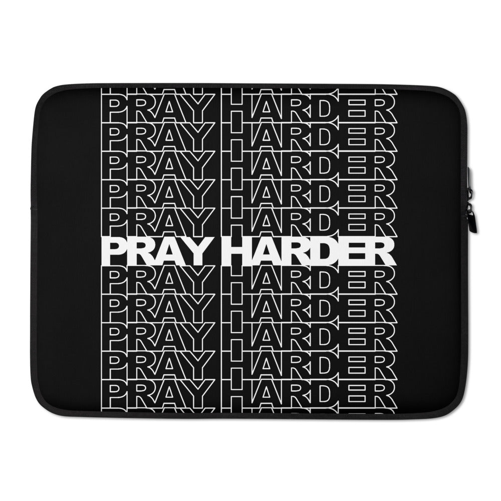 Pray Harder Laptop Sleeve