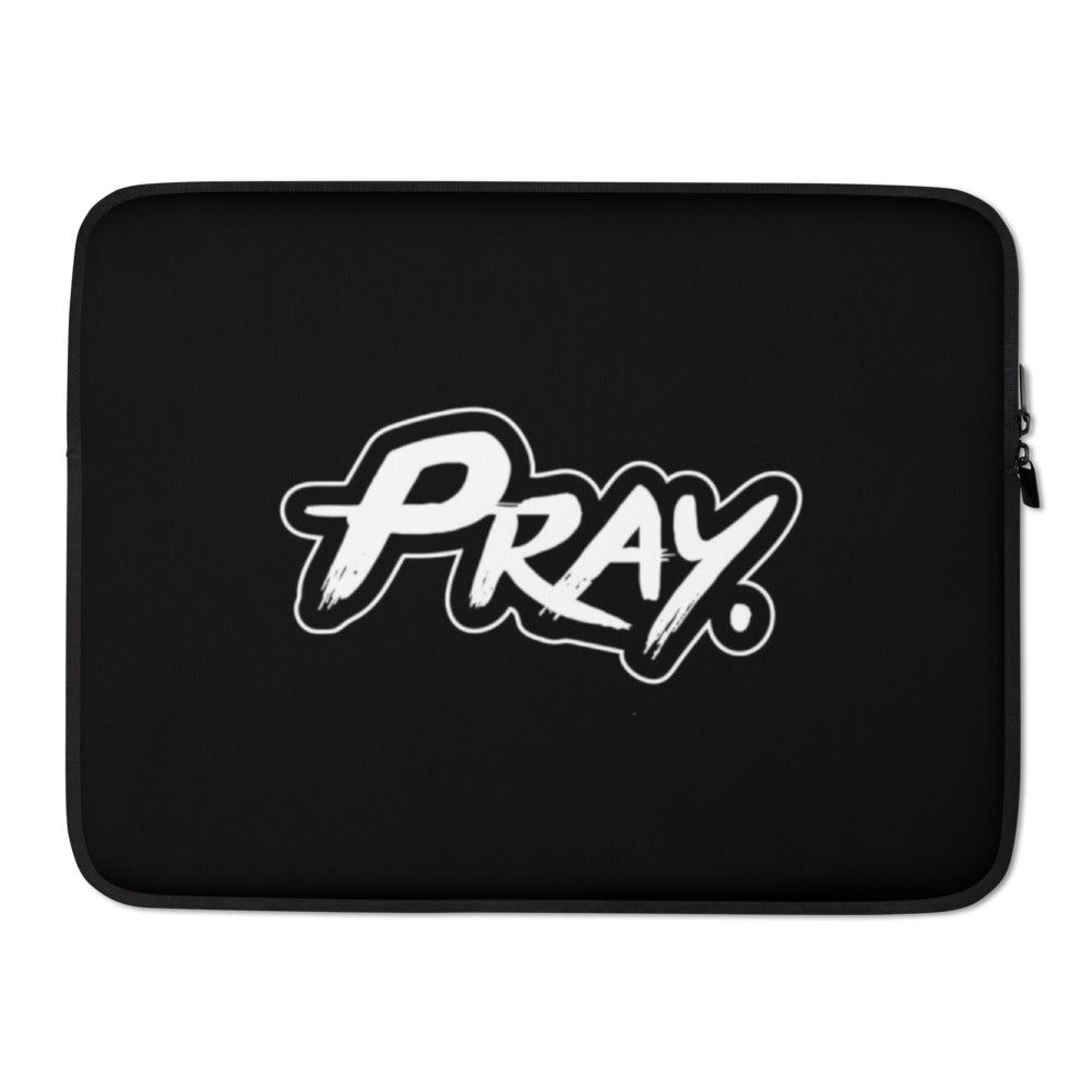 Pray Laptop Sleeve Black