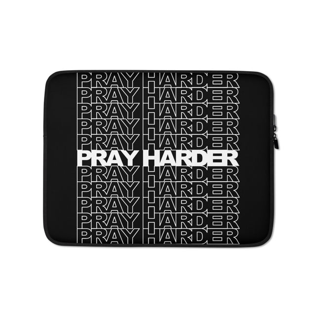 Pray Harder Laptop Sleeve
